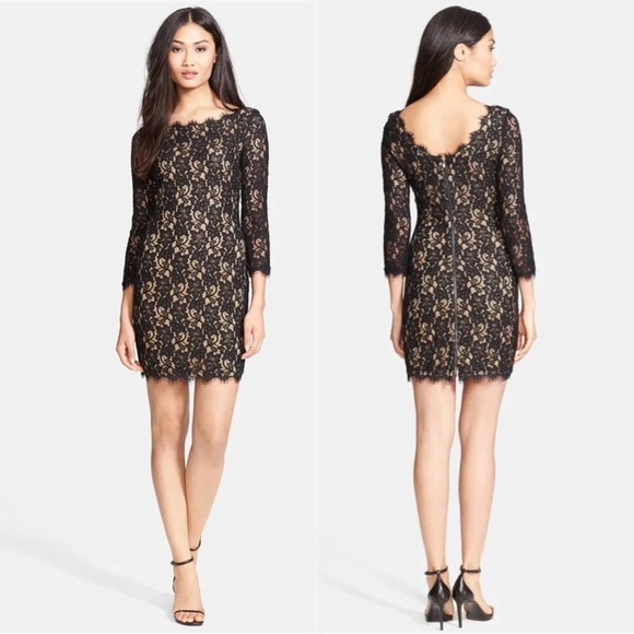 Diane Von Furstenberg Colleen Lace Sheath Dress - Picture 1 of 7